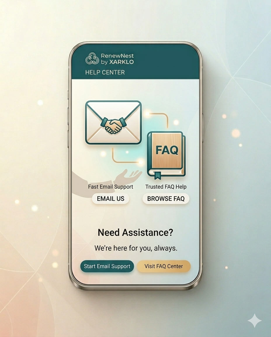 RenewNest support illustration